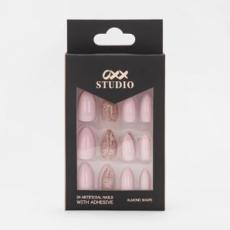 Target - Artificial Nails 24 Pack, Pink Glitter - OXX Cosmetics