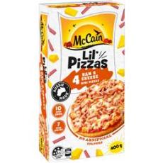 Woolworths - McCain Lil Pizzas Snacks Ham & Cheese 4 Pack