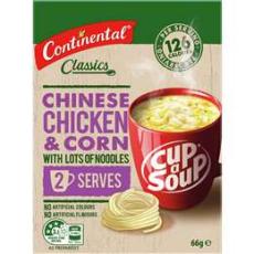 Woolworths - Continental Classics Cup A Soup Chinese Chicken & Corn 66g