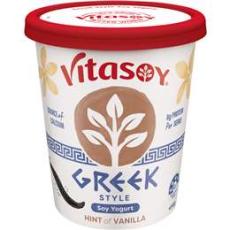 Woolworths - Vitasoy Greek Style Soy Yogurt Hint Of Vanilla 450g