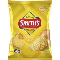 Woolworths - Smith's Crinkle Cut Potato Chips Cheese & Onion 170g