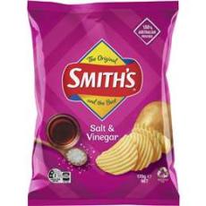 Woolworths - Smith's Crinkle Cut Potato Chips Salt & Vinegar 170g