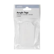 Kmart - 6 Pack Acrylic Tags