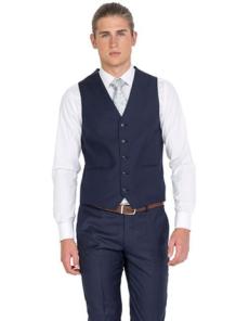 Myer - Pure Wool Tailored Lounge Vest in Navy