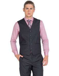 Myer - Lounge Vest in Charcoal