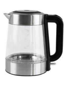 Myer - Cool Touch Stainless Steel LED Glass Kettle 1.7L in Clear