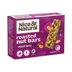 Coles - Mixed Berry Roasted Nut Bars 6 pack