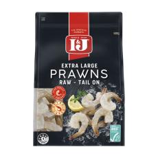 Coles - Frozen Raw Prawns Tail On Extra Large