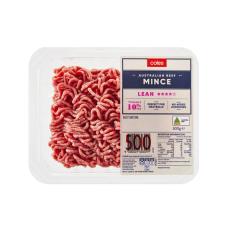 Coles - No Added Hormone Beef 4 Star Lean Mince
