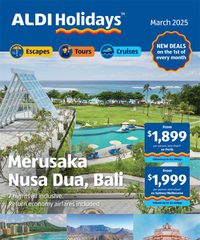 ALDI Catalogue NEW Holidays March 1 - 31, 2025