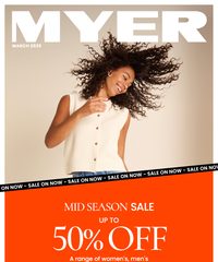 Myer Catalogue March 4 - 23, 2025 Mid Season Sale - Softgoods